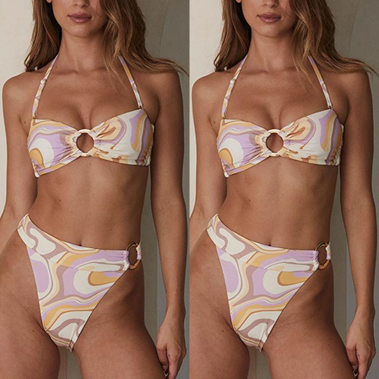 Women' Swimwear Women' Swimming Suit Two-piece Halter Neck Lace Ring Printing Bikini Sexy Swimsuit 2022 Micro Thong Female Beach SumWo
Women' Swimwear Women' Swimming Suit Two-piece Halter Neck Lace Ring Printing Bikini Sexy Swimsuit 2022 Micro Thong Female Beach SumWo
