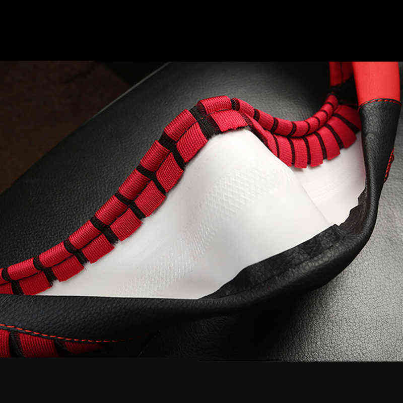 Car Cover Cubre Volante Car Breathable D Shape Steering Wheel Cover Funda Volante Coche Car Assessoires Interior Coprivolante J220808