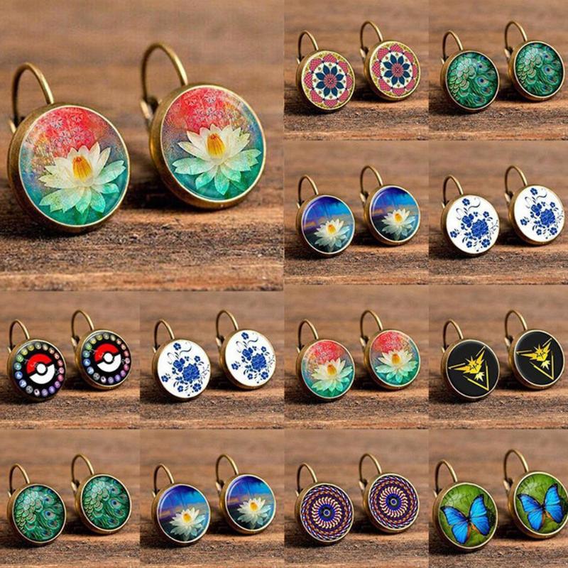 Clip-on & Screw Back Fashion Retro Flower Temperament Hit Color Round Earrings Simple Candy Bohemian Female Pendant HollowClip-on
Clip-on & Screw Back Fashion Retro Flower Temperament Hit Color Round Earrings Simple Candy Bohemian Female Pendant HollowClip-on