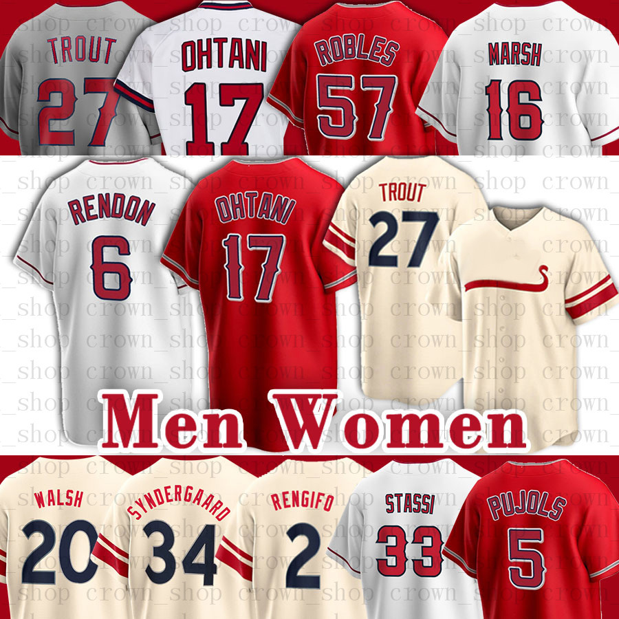 Los Angeles 27 Mike Trout Angels Baseball Jerseys 17 Shohei Ohtani 6 Anthony Rendon 16 Brandon Marsh 24 Kurt Suzuki 48 Reid Detmers Luis Rengifo, Men(tian shi)
Los Angeles 27 Mike Trout Angels Baseball Jerseys 17 Shohei Ohtani 6 Anthony Rendon 16 Brandon Marsh 24 Kurt Suzuki 48 Reid Detmers Luis Rengifo, Men(tian shi)