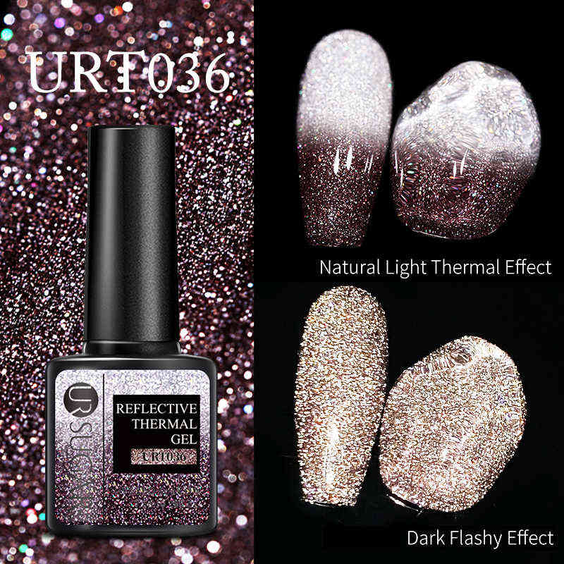 NXY Nail Gel Glitter Thermal Polish Reflective Purple Blue Semi Permanent Varnish Soak Off Uv All for Manicure 0328