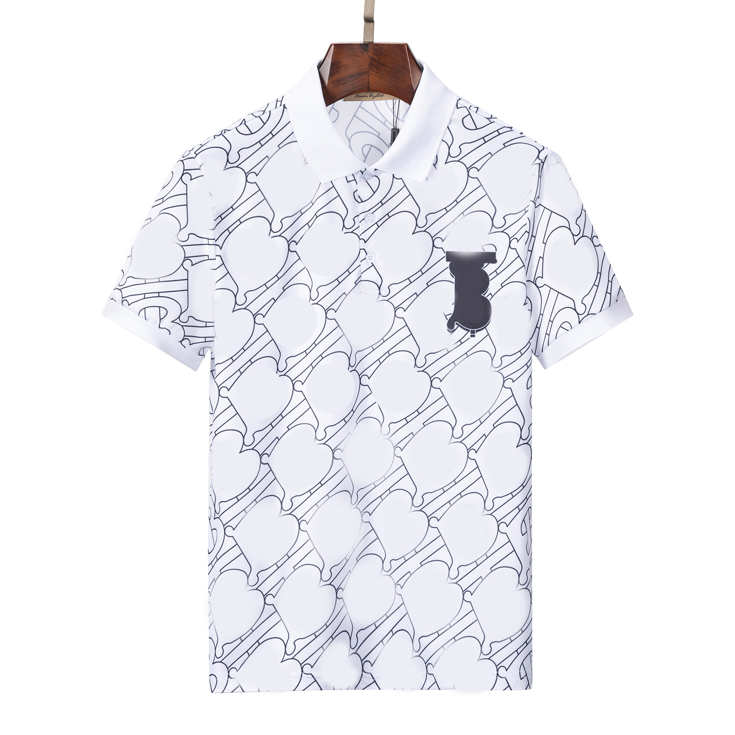 Men's Polos Summer Polo T Shirt Casual B Full Printed Designer Fashion Men Tees turn-down Collar Short Sleeve Tops Clothing, White
Men's Polos Summer Polo T Shirt Casual B Full Printed Designer Fashion Men Tees turn-down Collar Short Sleeve Tops Clothing, White