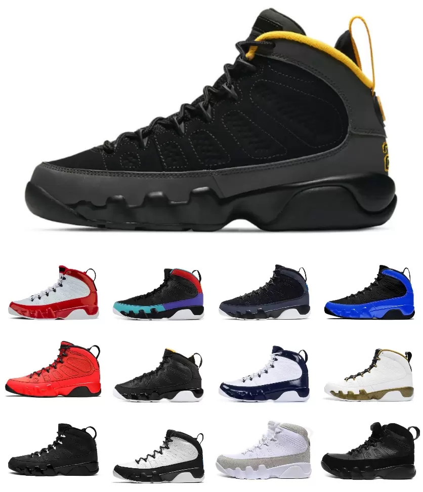 Jumpman 9 Mens Basketball Shoes Change The World Dream Bred Gym Red Particle Grey University Gold Silver Glitter 9s OG Racer Blue Snakeskin Black Cat Trainer Sneakers, With original box
Jumpman 9 Mens Basketball Shoes Change The World Dream Bred Gym Red Particle Grey University Gold Silver Glitter 9s OG Racer Blue Snakeskin Black Cat Trainer Sneakers, With original box