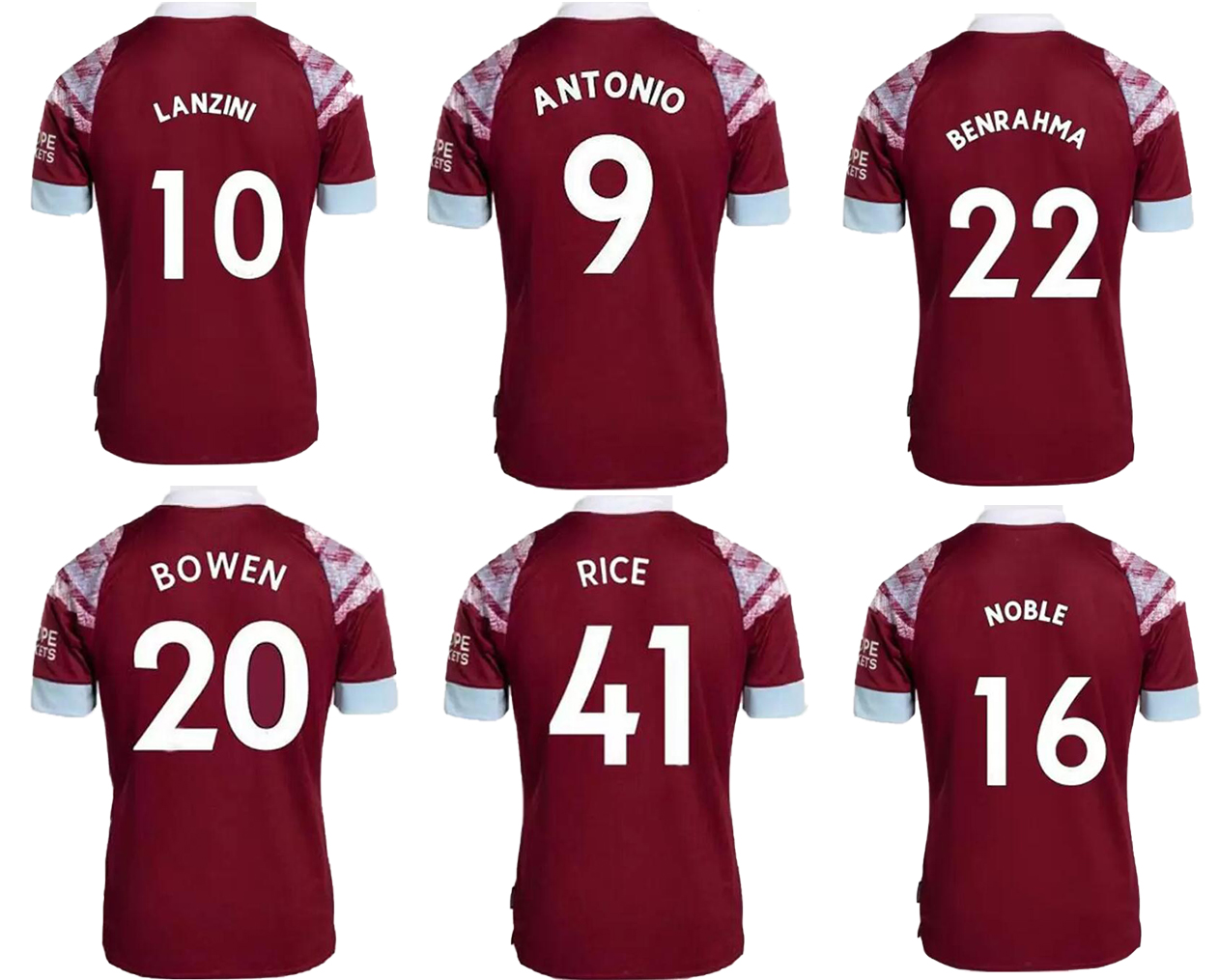 22 23 LANZINI 10 Thai Quality Soccer Jerseys Soccer Jerseys yakuda local online store football wear Dropshipping Accepted ANTONIO 9 YARMOLENKO 7 COUFAL 5, 22-23 3rd away
22 23 LANZINI 10 Thai Quality Soccer Jerseys Soccer Jerseys yakuda local online store football wear Dropshipping Accepted ANTONIO 9 YARMOLENKO 7 COUFAL 5, 22-23 3rd away