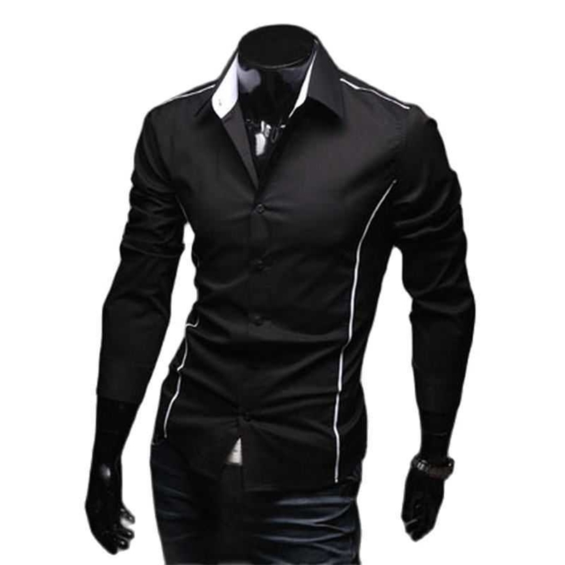 Men's Luxury Stylish Casual Designer Edge Piping Long Sleeve Dress Shirt Muscle Fit Shirts 3 Color 5902 210701, Black
Men's Luxury Stylish Casual Designer Edge Piping Long Sleeve Dress Shirt Muscle Fit Shirts 3 Color 5902 210701, Black