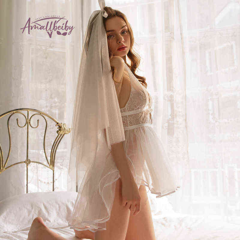 Sexy Pyjamas Princess Cosplay Uniform Veil Dovetail Dress Hem Lace Hollow Wedding Lingerie Suspender Nightdress Soft Gauze 220419, White
Sexy Pyjamas Princess Cosplay Uniform Veil Dovetail Dress Hem Lace Hollow Wedding Lingerie Suspender Nightdress Soft Gauze 220419, White