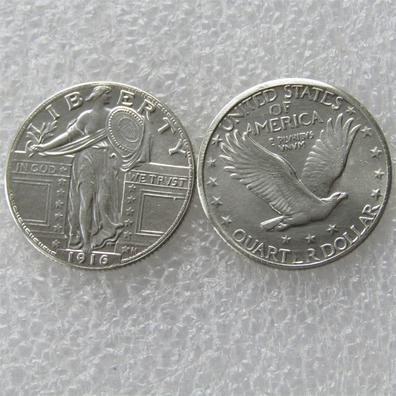 90% Silver Manufacturing Liberty Standing 1916 DOLLARS QUARTER US Copy Craft Metal Coin Dies Rulgm
90% Silver Manufacturing Liberty Standing 1916 DOLLARS QUARTER US Copy Craft Metal Coin Dies Rulgm