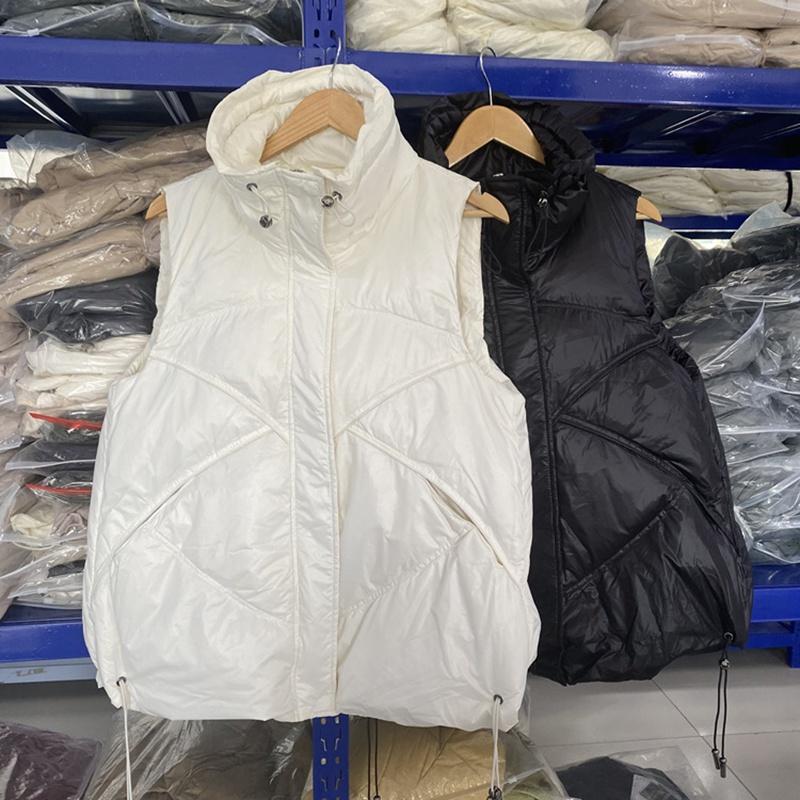 Women's Down & Parkas Winter Women's Stand Collar Solid Color Sleeveless Causal Warm Vest For Ladies Fashion Loose Chic White Duck CoatW
Women's Down & Parkas Winter Women's Stand Collar Solid Color Sleeveless Causal Warm Vest For Ladies Fashion Loose Chic White Duck CoatW