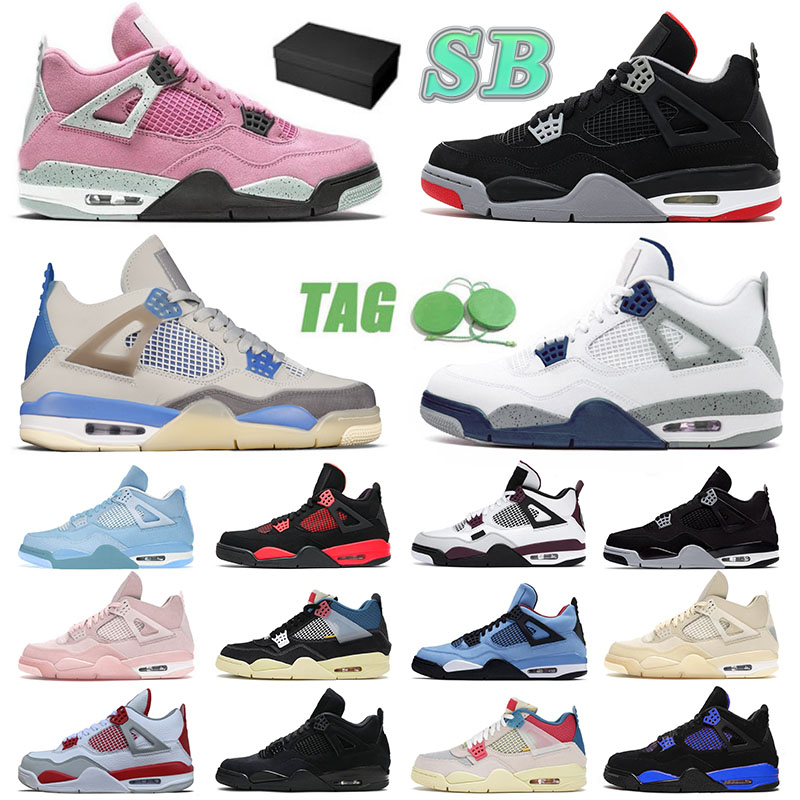 High Quality Jumpman 4 4s IV Designer Basketball Shoes J4 Mens Womens With Box Midnight Navy Blue Thunder Sb Bred Military Black Cats Sneakers Trainers Big Size 13, 36-47 union taupe haze
High Quality Jumpman 4 4s IV Designer Basketball Shoes J4 Mens Womens With Box Midnight Navy Blue Thunder Sb Bred Military Black Cats Sneakers Trainers Big Size 13, 36-47 union taupe haze