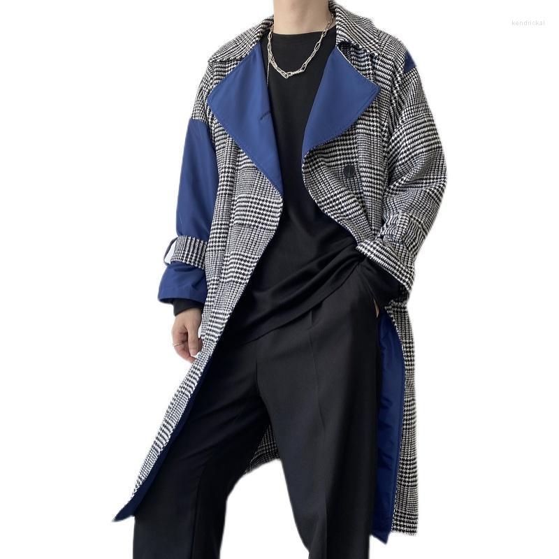 Men's Trench Coats Autumn Winter Plaid Trenchcoat Men Vintage Fashion Loose Casual Wool Coat Windbreaker Overcoat Korean Streetwear Jacket K, 868
Men's Trench Coats Autumn Winter Plaid Trenchcoat Men Vintage Fashion Loose Casual Wool Coat Windbreaker Overcoat Korean Streetwear Jacket K, 868