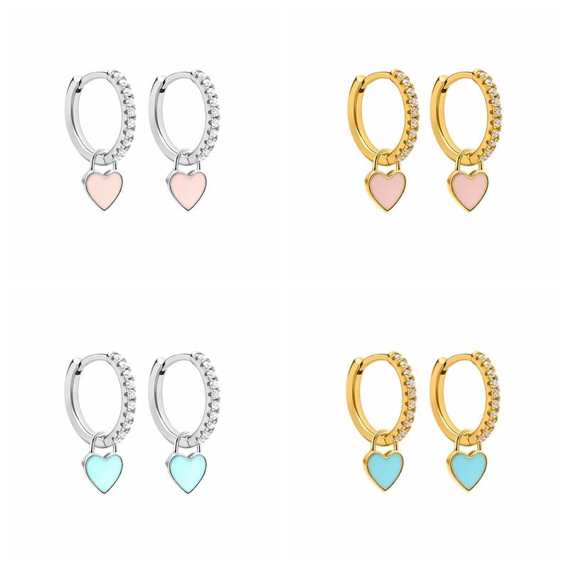Hoop & Huggie Aide Silver Color Earrings With Cute Candy Neon Enamel Heart Charm Drop Earring Gold For Girls Party JewelryHoop
Hoop & Huggie Aide Silver Color Earrings With Cute Candy Neon Enamel Heart Charm Drop Earring Gold For Girls Party JewelryHoop