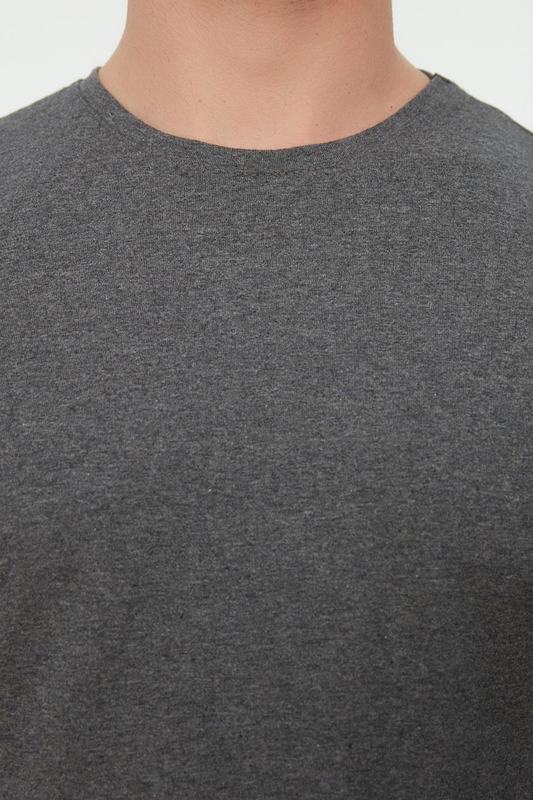 Trendyol Black Mens TShirt Presser Cotton Neck Short Sleeve TMNSS19BO0001 220526wtt