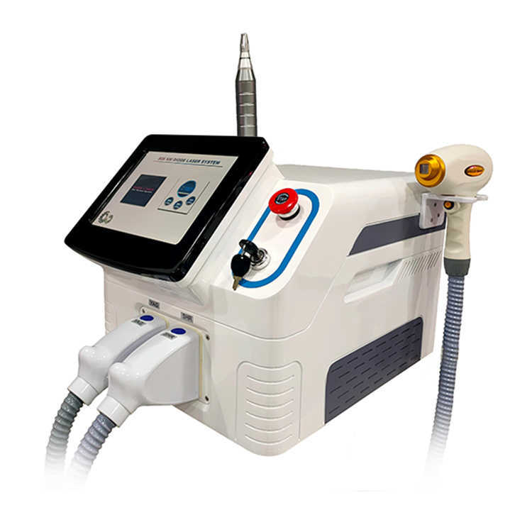 2024 Multi-functional 2 in 1 ND YAG Laser 1064nm532nm Pigment Removal Tattoo Removal 808nm Diode Laser Hair Removal Beauty Device