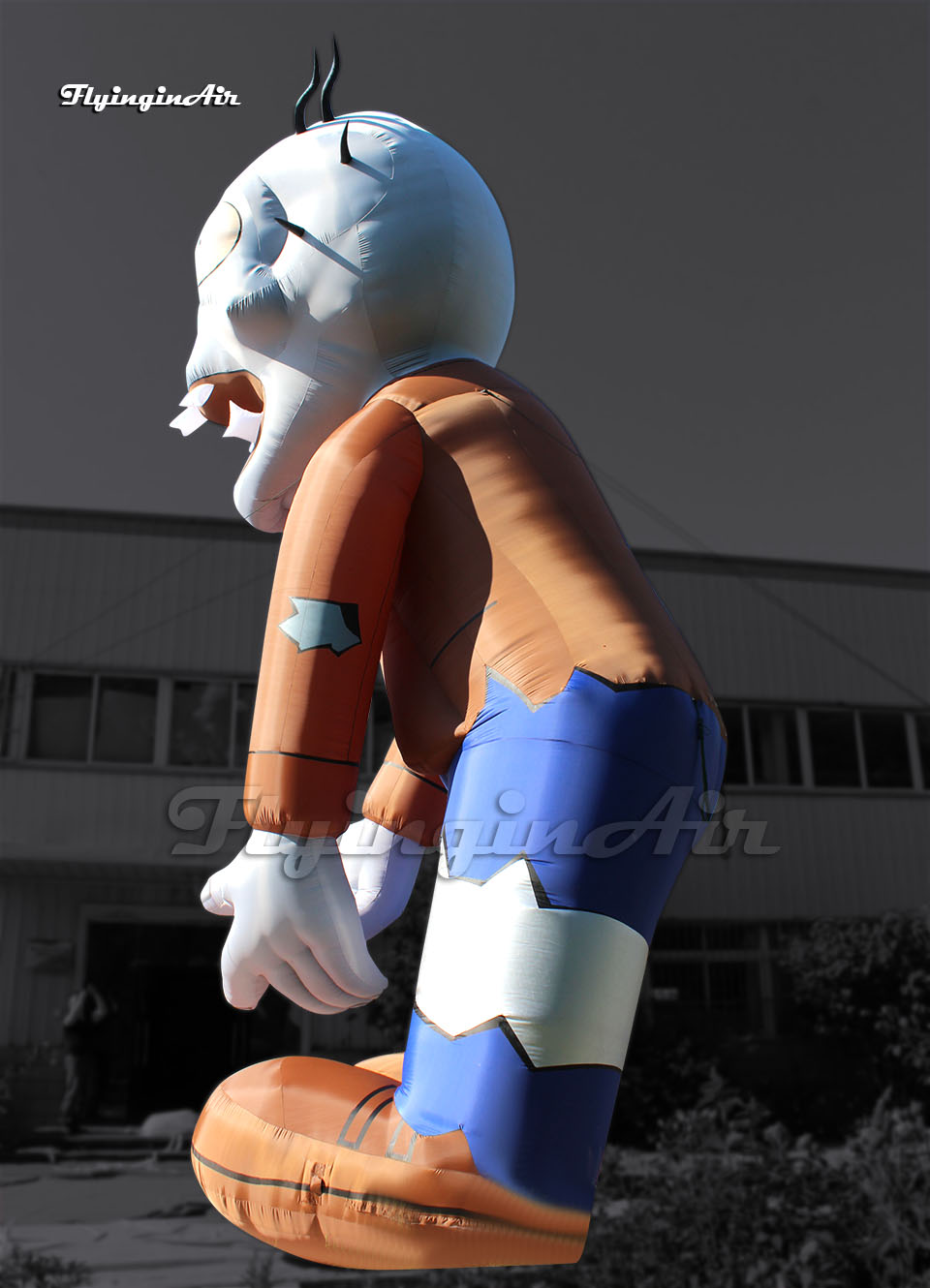Giant Inflatable Zombie Halloween Cartoon Character PVZ Villain 6m Air Blow Up Plants vs Zombies Figure For Outdoor Event