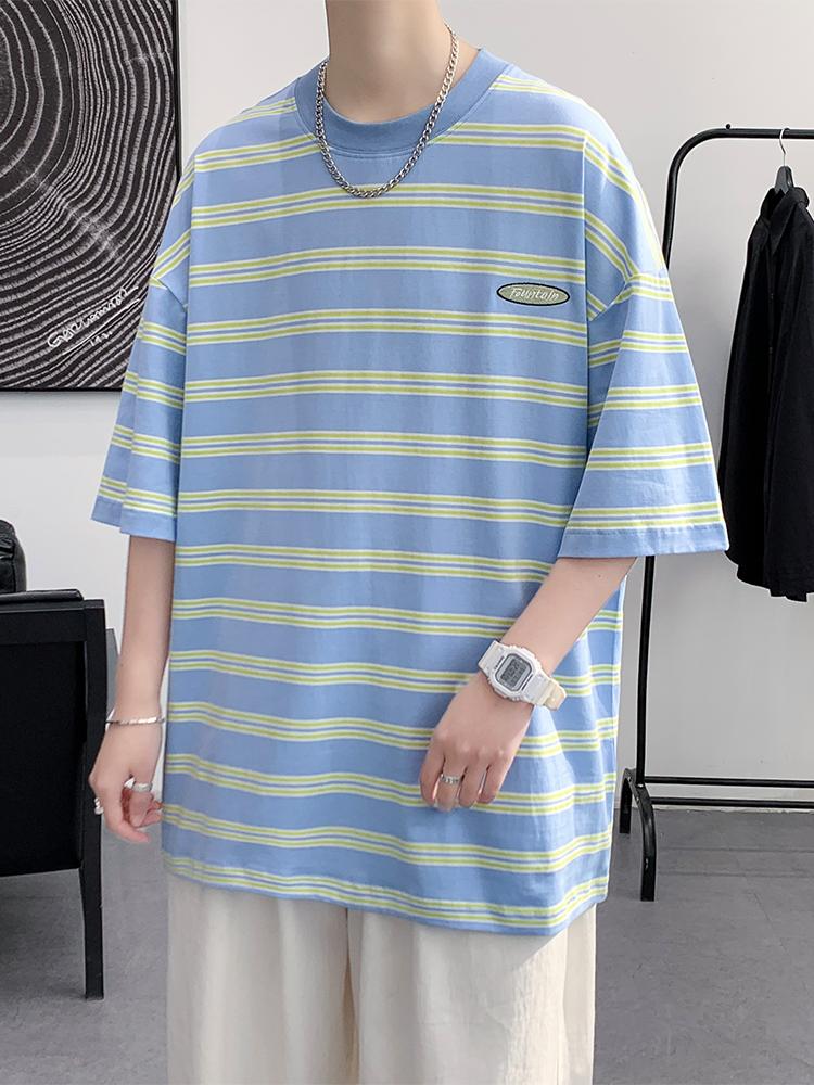 Men's T-Shirts Anbican 2022 Summer Men's Oversized Short Sleeve Drop Shoulder Fashion Striped T Shirt Men Loose Tee TopsMen's, Black
Men's T-Shirts Anbican 2022 Summer Men's Oversized Short Sleeve Drop Shoulder Fashion Striped T Shirt Men Loose Tee TopsMen's, Black