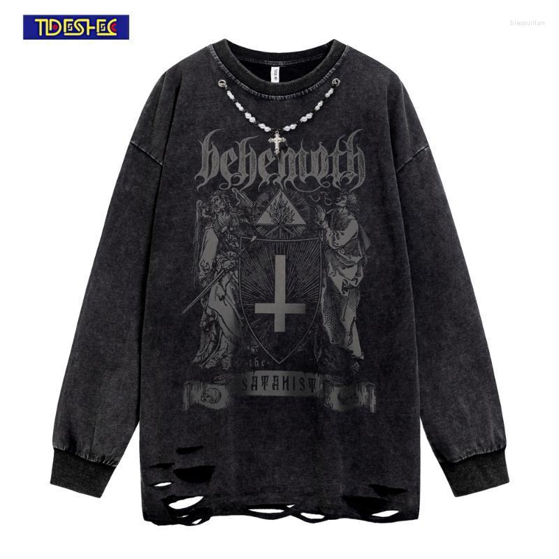Men's T-Shirts Harajuku Long Sleeve T Shirt Men Punk Gothic Graphic Printed Hip Hop Streetwear Ripped Oversized T-shirt Gift NecklaceMen's B, Sxct3304
Men's T-Shirts Harajuku Long Sleeve T Shirt Men Punk Gothic Graphic Printed Hip Hop Streetwear Ripped Oversized T-shirt Gift NecklaceMen's B, Sxct3304