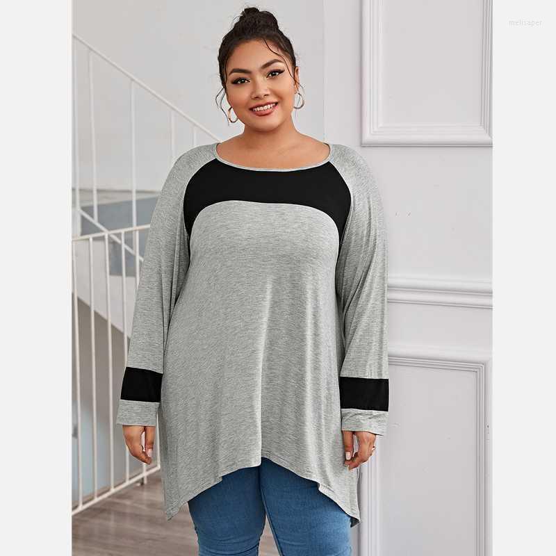 Women's Plus Size T-Shirt Asymmetrical Casual Hi Low Blouse Women Long Sleeve Black And Gray Fashion Spring Autumn Tops Tunic 5XL 6XL 7XL Me
Women's Plus Size T-Shirt Asymmetrical Casual Hi Low Blouse Women Long Sleeve Black And Gray Fashion Spring Autumn Tops Tunic 5XL 6XL 7XL Me