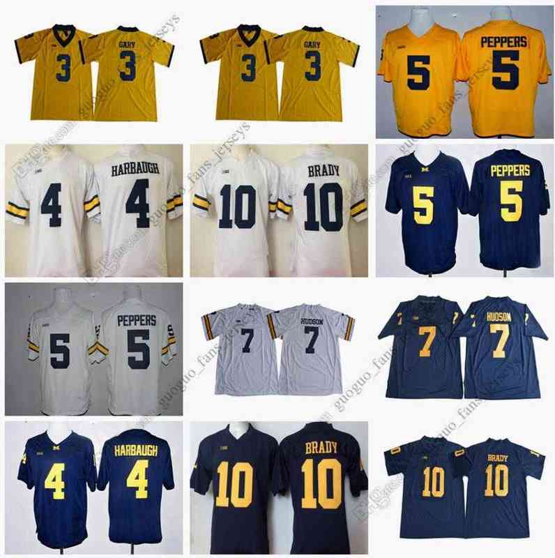 NCAA Michigan Wolverines Football Jersey Rashan Gary Jim Harbaugh Jabrill Peppers Khaleke Hudson Tom Brady High Quality Jersey Size S--XXXL, As picture
NCAA Michigan Wolverines Football Jersey Rashan Gary Jim Harbaugh Jabrill Peppers Khaleke Hudson Tom Brady High Quality Jersey Size S--XXXL, As picture