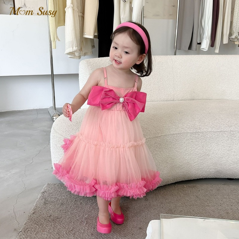 Fashion Baby Girl Princess Strap Tutu Dress Bow Infant Toddler Summer Sleeveless Vestido Party Dance Birthday Baby Clothes 05Y 220614, Pink
Fashion Baby Girl Princess Strap Tutu Dress Bow Infant Toddler Summer Sleeveless Vestido Party Dance Birthday Baby Clothes 05Y 220614, Pink