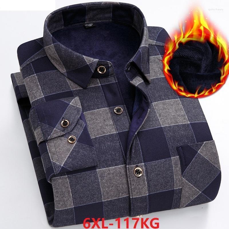 Men's Dress Shirts Autumn And Winter Large Size Plaid Shirt 6XL 7XL Long-sleeved Lapel Thick Warm Casual Shirt1 Quin22, Picture color
Men's Dress Shirts Autumn And Winter Large Size Plaid Shirt 6XL 7XL Long-sleeved Lapel Thick Warm Casual Shirt1 Quin22, Picture color