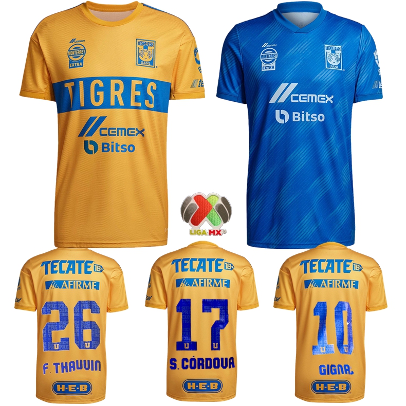 2022 2023 Tigres UANL soccer jersey 22 23 NICO F.THAUVIN home away Gignac SOTELDO seven star football shirt, 22 23 home jersey
2022 2023 Tigres UANL soccer jersey 22 23 NICO F.THAUVIN home away Gignac SOTELDO seven star football shirt, 22 23 home jersey