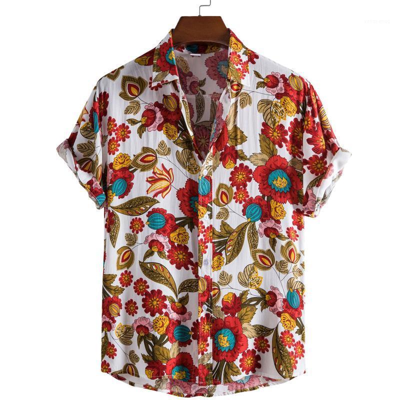 White Shirt Mens Short Sleeve Floral Casual Print Aloha Beach Holiday Vacation Camisas Summer Flower Chemise Homme Men's Shirts
White Shirt Mens Short Sleeve Floral Casual Print Aloha Beach Holiday Vacation Camisas Summer Flower Chemise Homme Men's Shirts