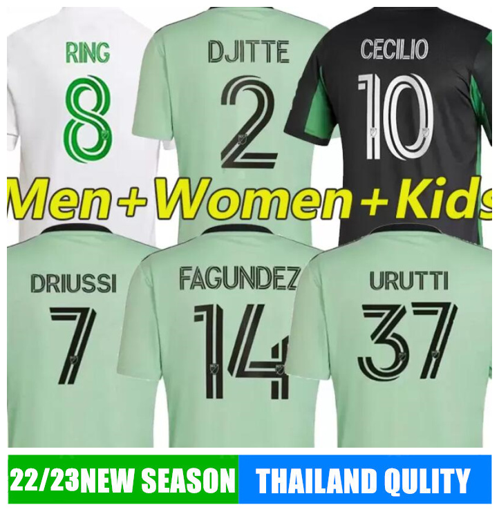 2022 2023Austin FC Soccer Jerseys Fans Player Version 22/23 Djitte Driussi Ring Cecilio Fagundez URUTTI football shirt Men Women Kids kit Goalkeeper uniforms, Aosiding 2022 away player
2022 2023Austin FC Soccer Jerseys Fans Player Version 22/23 Djitte Driussi Ring Cecilio Fagundez URUTTI football shirt Men Women Kids kit Goalkeeper uniforms, Aosiding 2022 away player