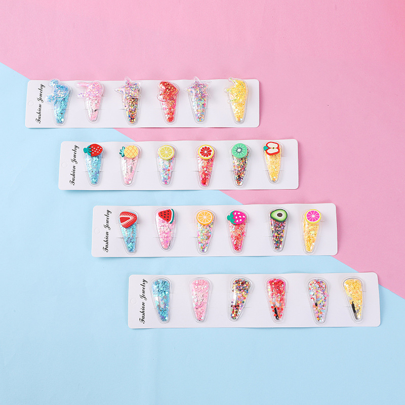 New Children's Princess Hair Clip Cute Baby Flower Duck Clip Girl Broken Bobby Pin Child Barrettes Gifts