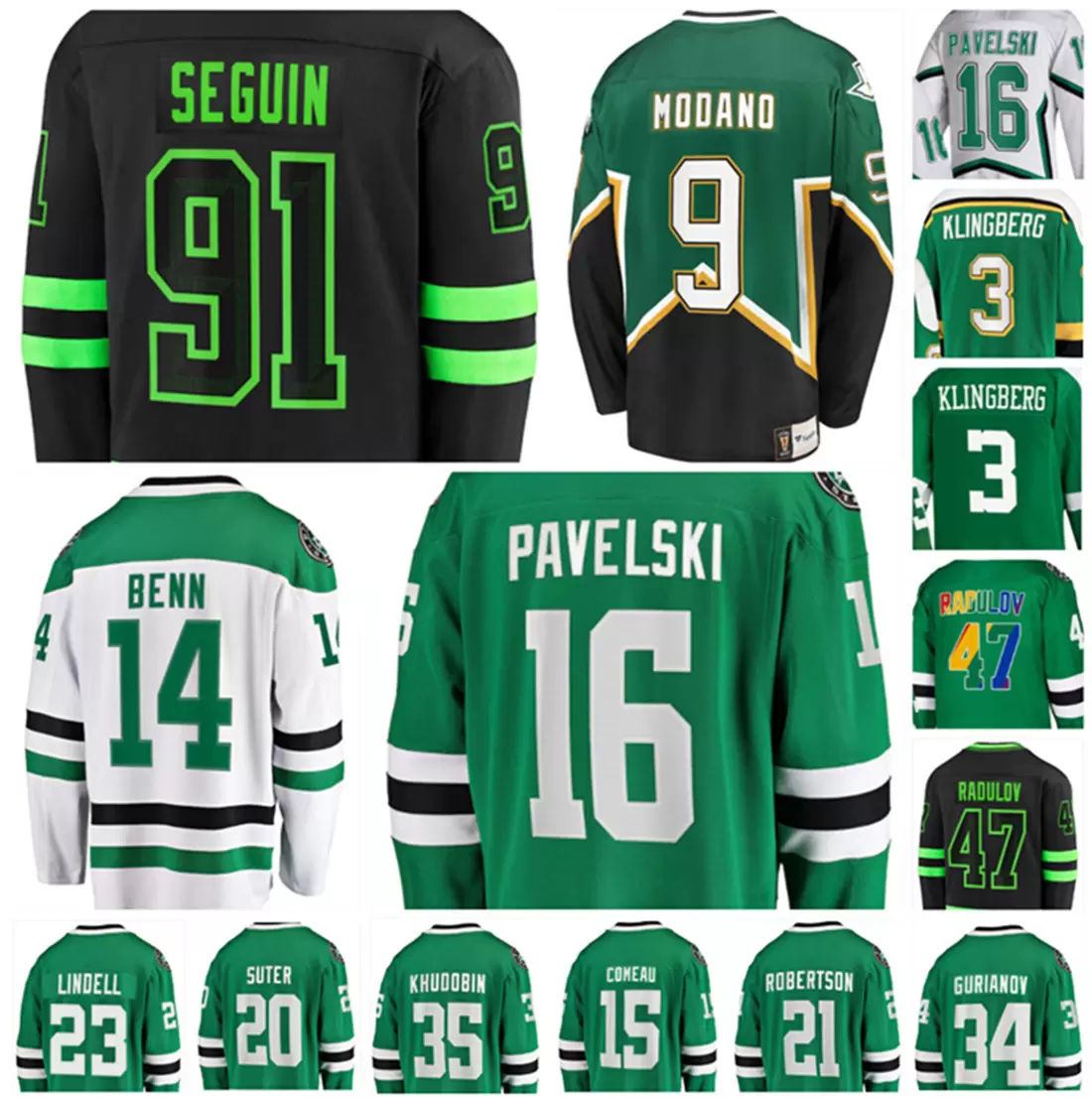 2022 Tyler Seguin Hockey Jerseys Jamie Benn Miro Heiskanen Jason Robertson Joe Pavelski Roope Hintz John Klingberg Lindell Custom Stitched Men Women Youth Jersey, Colour 13
2022 Tyler Seguin Hockey Jerseys Jamie Benn Miro Heiskanen Jason Robertson Joe Pavelski Roope Hintz John Klingberg Lindell Custom Stitched Men Women Youth Jersey, Colour 13