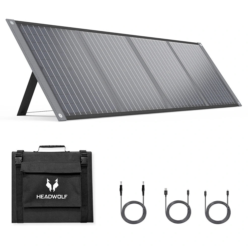 HEADWOLF S100 100W 18V Portable Solar Panel Foldable IP65 Waterproof Solar Panel For Power Station
HEADWOLF S100 100W 18V Portable Solar Panel Foldable IP65 Waterproof Solar Panel For Power Station