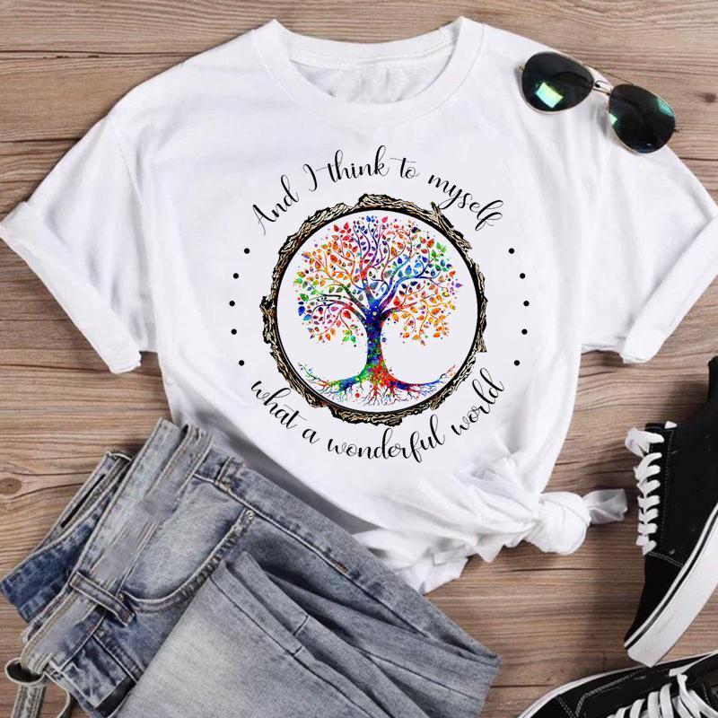 Women Geometric Lovely Trend Fashion Cartoon Short Sleeve Summer Oneck Shirt Print Tshirts Female Graphic T Top Tee TShirt 220527
