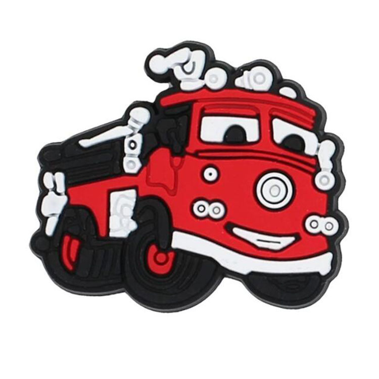 24 style colorfuls car shape shoe charms soft rubber shoecharms buckle fashion shoe accessories clog decoration part gift