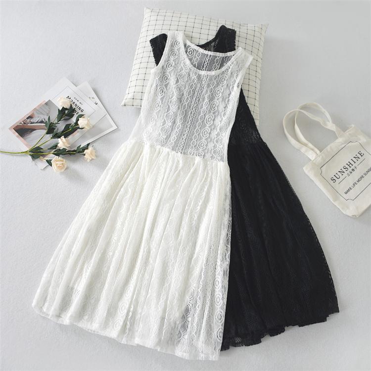 Women's Sleepwear Hollow Out Slip Dress Lace Basic Tank Top Full Guaze Big Bottom Medium Long Petticoat Autumn And Winter Underskirt, Black
Women's Sleepwear Hollow Out Slip Dress Lace Basic Tank Top Full Guaze Big Bottom Medium Long Petticoat Autumn And Winter Underskirt, Black