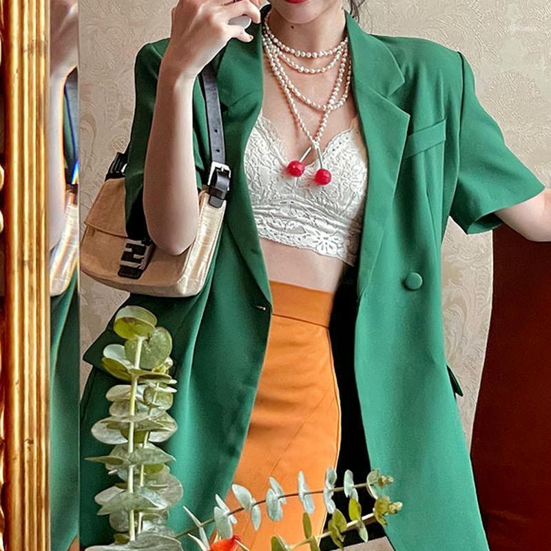 Women' Suits & Blazers Retro Spring And Summer 2022 Short-sleeved Green Suit Jacket Thin Temperament Fashion Casual Small
Women' Suits & Blazers Retro Spring And Summer 2022 Short-sleeved Green Suit Jacket Thin Temperament Fashion Casual Small