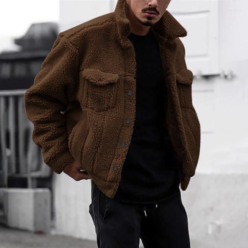 Men's Jackets Men Long Sleeve Fleece Button Outerwear Warm Coats Nice Faux Fur Fashion Fluffy Streetwear Winter Solid Lamb Cashmere, Black
Men's Jackets Men Long Sleeve Fleece Button Outerwear Warm Coats Nice Faux Fur Fashion Fluffy Streetwear Winter Solid Lamb Cashmere, Black