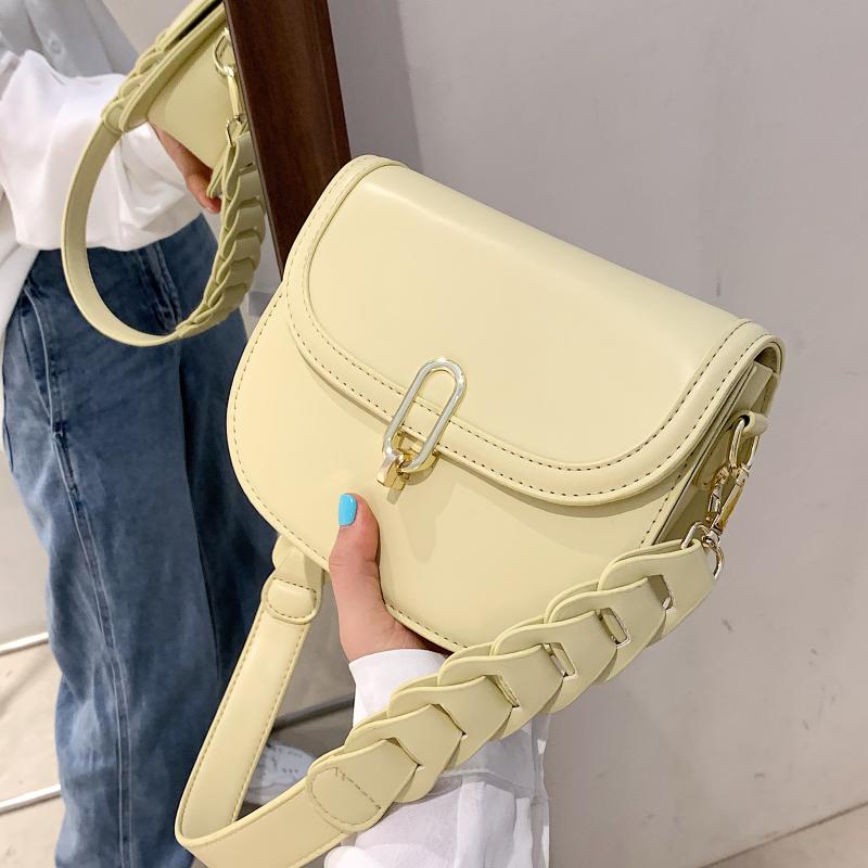 Evening Bags PU Leather Braided Shoulder Strap Design Small Saddle Crossbody For Women 2022 Travel Handbags, Black
Evening Bags PU Leather Braided Shoulder Strap Design Small Saddle Crossbody For Women 2022 Travel Handbags, Black
