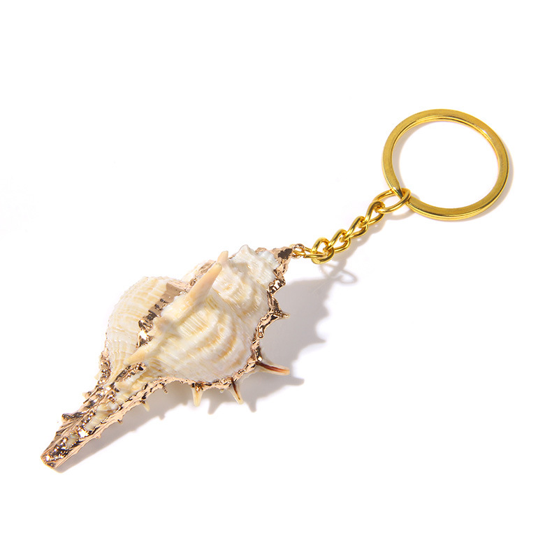 Bohemia Shell Keychain For Women Handbag Hangle Car Key Holder Conch KeyRing Jewelry Accessories Beach Souvenir Gift