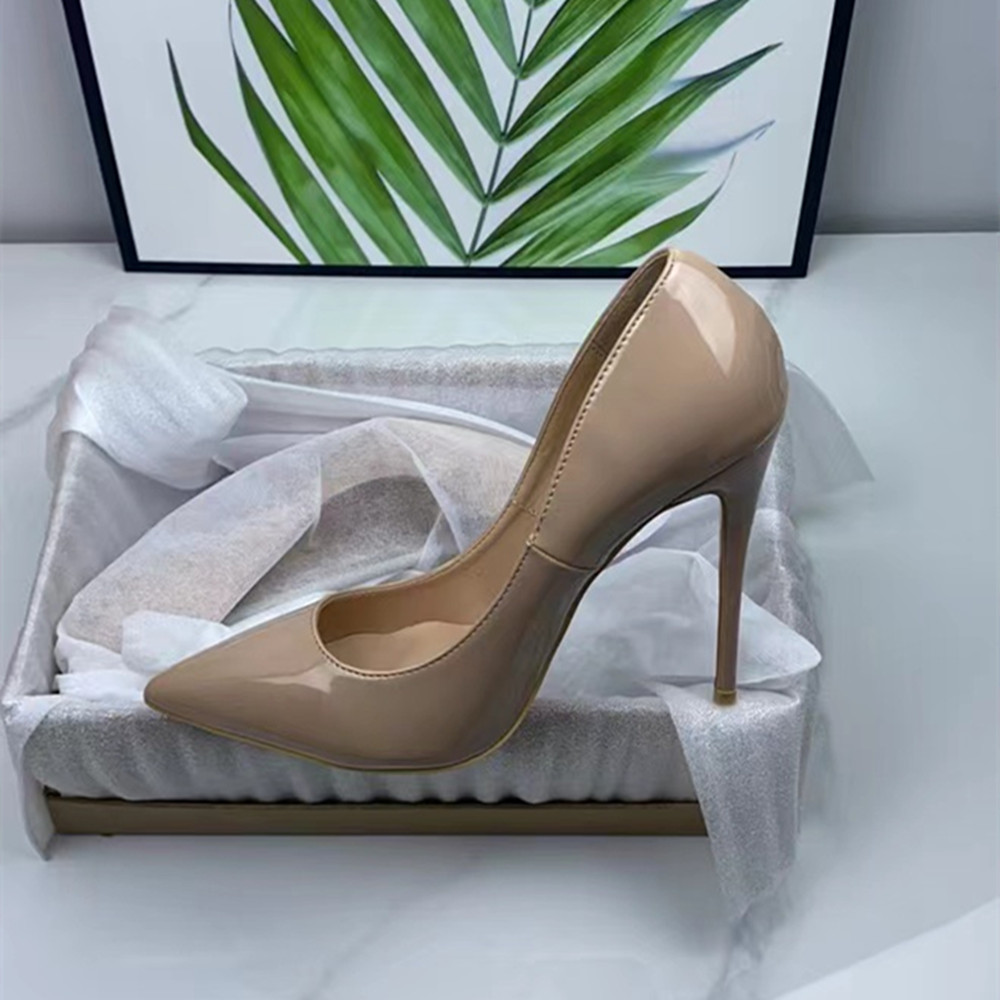 Original Box Women Designer Dress Shoes High Heels Womens Luxurys Patent leather Pumps Lady Wedding 8 10 12cm Heel, Shiny gold rivets 
Original Box Women Designer Dress Shoes High Heels Womens Luxurys Patent leather Pumps Lady Wedding 8 10 12cm Heel, Shiny gold rivets