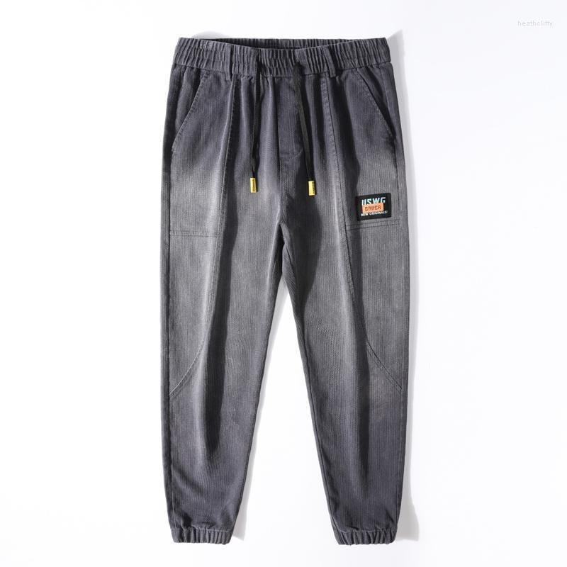 Men's Jeans Jogger Pants Men Black Gray Elastic Waist Drawstring Harem Patches Autumn Denim Trousers Relaxed Joggers ManMen's Heat22
Men's Jeans Jogger Pants Men Black Gray Elastic Waist Drawstring Harem Patches Autumn Denim Trousers Relaxed Joggers ManMen's Heat22