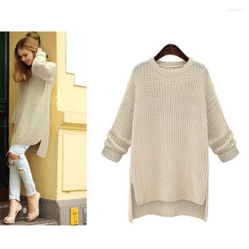 Women's Sweaters Winter Midi Long Thick For Women Irregular O-Neck Cute Solid Knitted Pullovers Girls Lady Casual Split Jemi22
Women's Sweaters Winter Midi Long Thick For Women Irregular O-Neck Cute Solid Knitted Pullovers Girls Lady Casual Split Jemi22