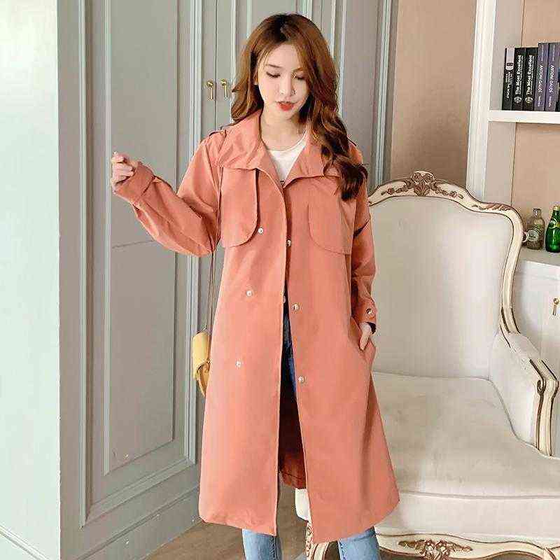 Women's Trench Coats Women Female Loose Long Autumn Fashion Coat Outerwear T220811, As the pictures
Women's Trench Coats Women Female Loose Long Autumn Fashion Coat Outerwear T220811, As the pictures