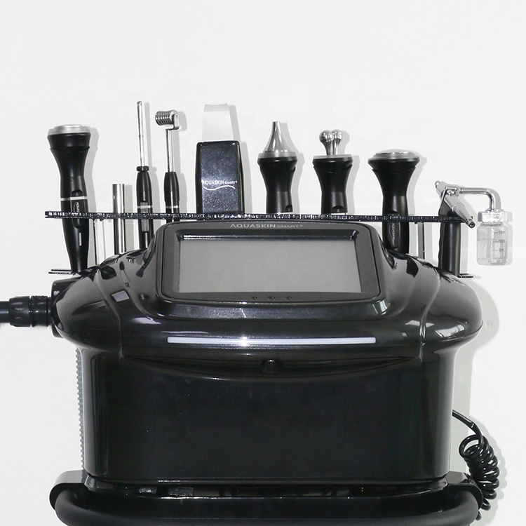 Microdermabrasion 9 handles multifunction RF face deep cleansing microcurrent face massage ion therapy remove black head machine