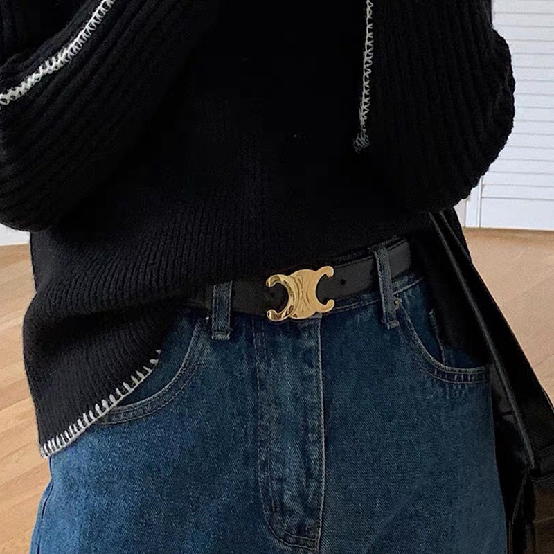 Arc de Triomphe women's double-sided leather simple and versatile style with jeans trousers coat sweater belt, Black
Arc de Triomphe women's double-sided leather simple and versatile style with jeans trousers coat sweater belt, Black