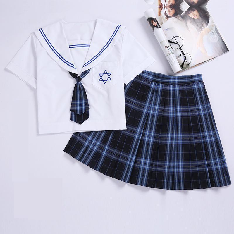 Clothing Sets Blue Orthodox JK Uniform School High Girl Sailor Suits Cosplay Costume Short Sleeve Japanese Anime UniformsClothing, Short sleeve tops
Clothing Sets Blue Orthodox JK Uniform School High Girl Sailor Suits Cosplay Costume Short Sleeve Japanese Anime UniformsClothing, Short sleeve tops