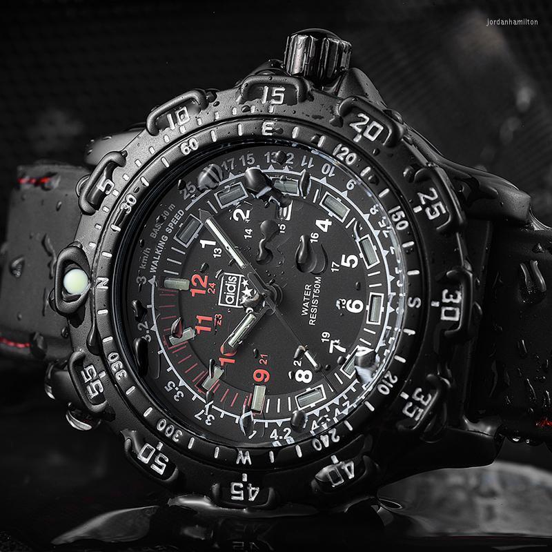 Wristwatches Addies Outdoor Army Sports Luminous Tube Quartz Wrist Watches 50M Waterproof Men Black Silicone Military Watch Clock Men's
Wristwatches Addies Outdoor Army Sports Luminous Tube Quartz Wrist Watches 50M Waterproof Men Black Silicone Military Watch Clock Men's