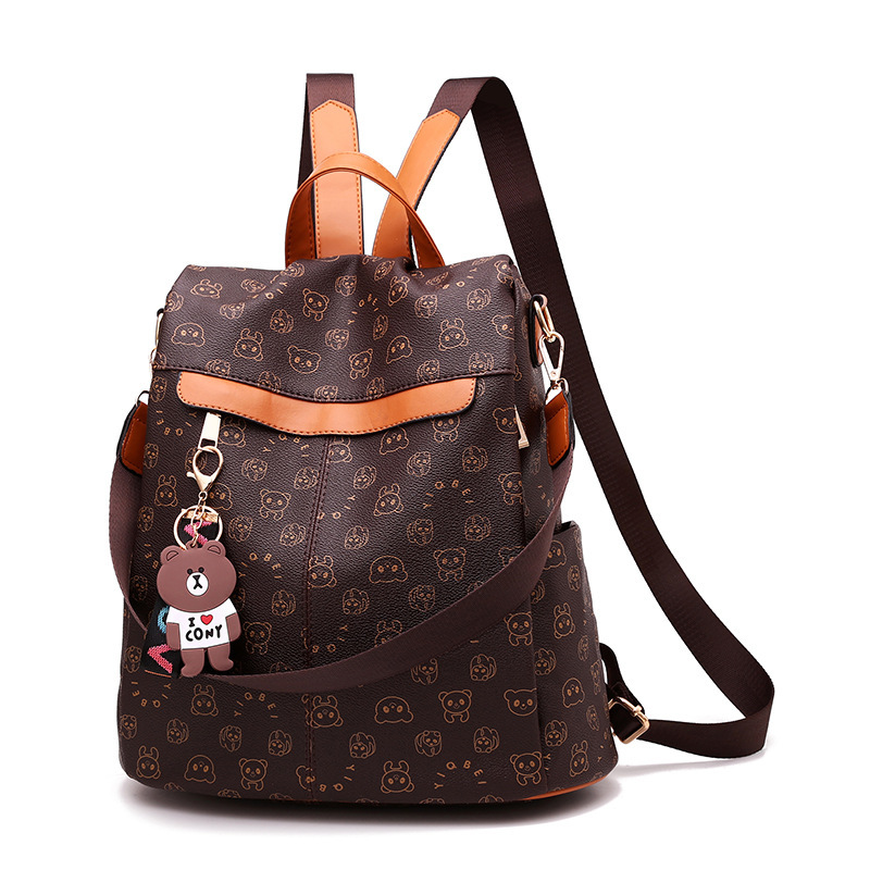 Shoulder Bags Woman School Girl Soft Leather Cartoon Backpack Large Vintage Style Luxury Brand Back Bags, Black
Shoulder Bags Woman School Girl Soft Leather Cartoon Backpack Large Vintage Style Luxury Brand Back Bags, Black