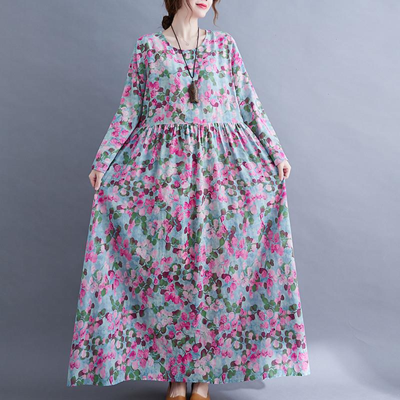 Autumn Dress Arrival Print Floral Vintage Women Office Lady Ol Work Loose Long Maxi Casual, Purple
Autumn Dress Arrival Print Floral Vintage Women Office Lady Ol Work Loose Long Maxi Casual, Purple