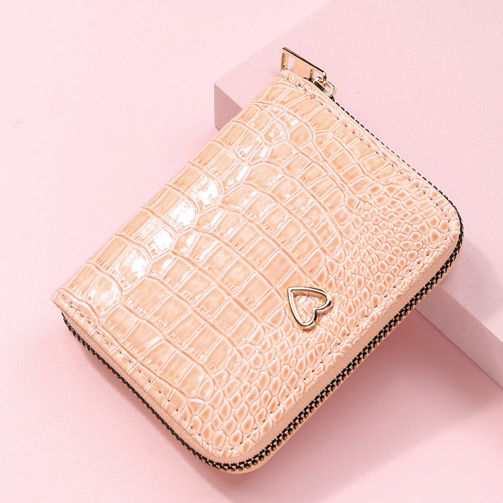 2022 New Crocodile Pattern Clutch Ladies Small Coin Purse 220080109