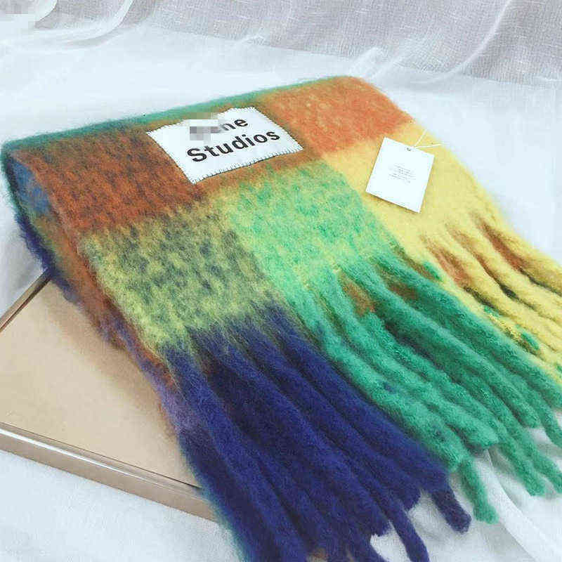 Cpd Ac Studios Men and Women General Style Cashmere Scarf Acne Blanket Women's Colorful Plaid Tzitzit Imitation
Cpd Ac Studios Men and Women General Style Cashmere Scarf Acne Blanket Women's Colorful Plaid Tzitzit Imitation