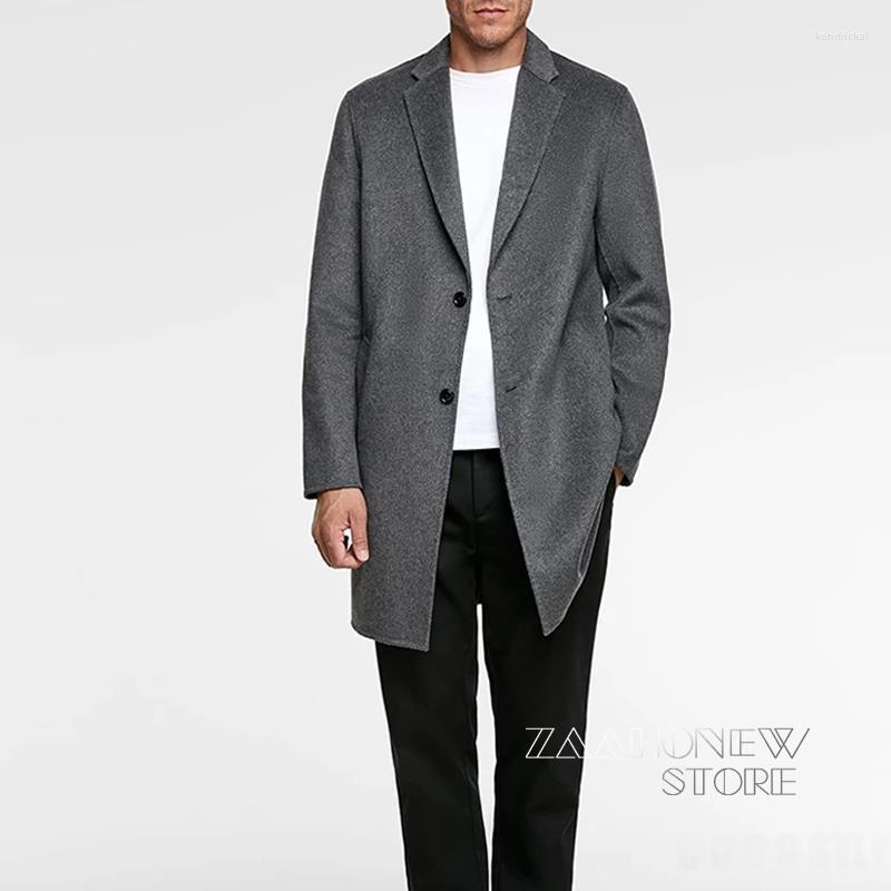 Men's Wool & Blends ZAAHO Autumn Winter Men Coats Vintage Black Coat Casual Solid Button Warm Jackets England Style Cashmere Overcoat Kend22
Men's Wool & Blends ZAAHO Autumn Winter Men Coats Vintage Black Coat Casual Solid Button Warm Jackets England Style Cashmere Overcoat Kend22